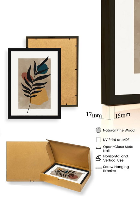 Wallity Huhu483S Pintura Decorativa en MDF con Marco (3 Piezas) 50 x 70 cm Wallity Huhu483S Pintura Decorativa en MDF con Marco (3 Piezas) 50 x 70 cm